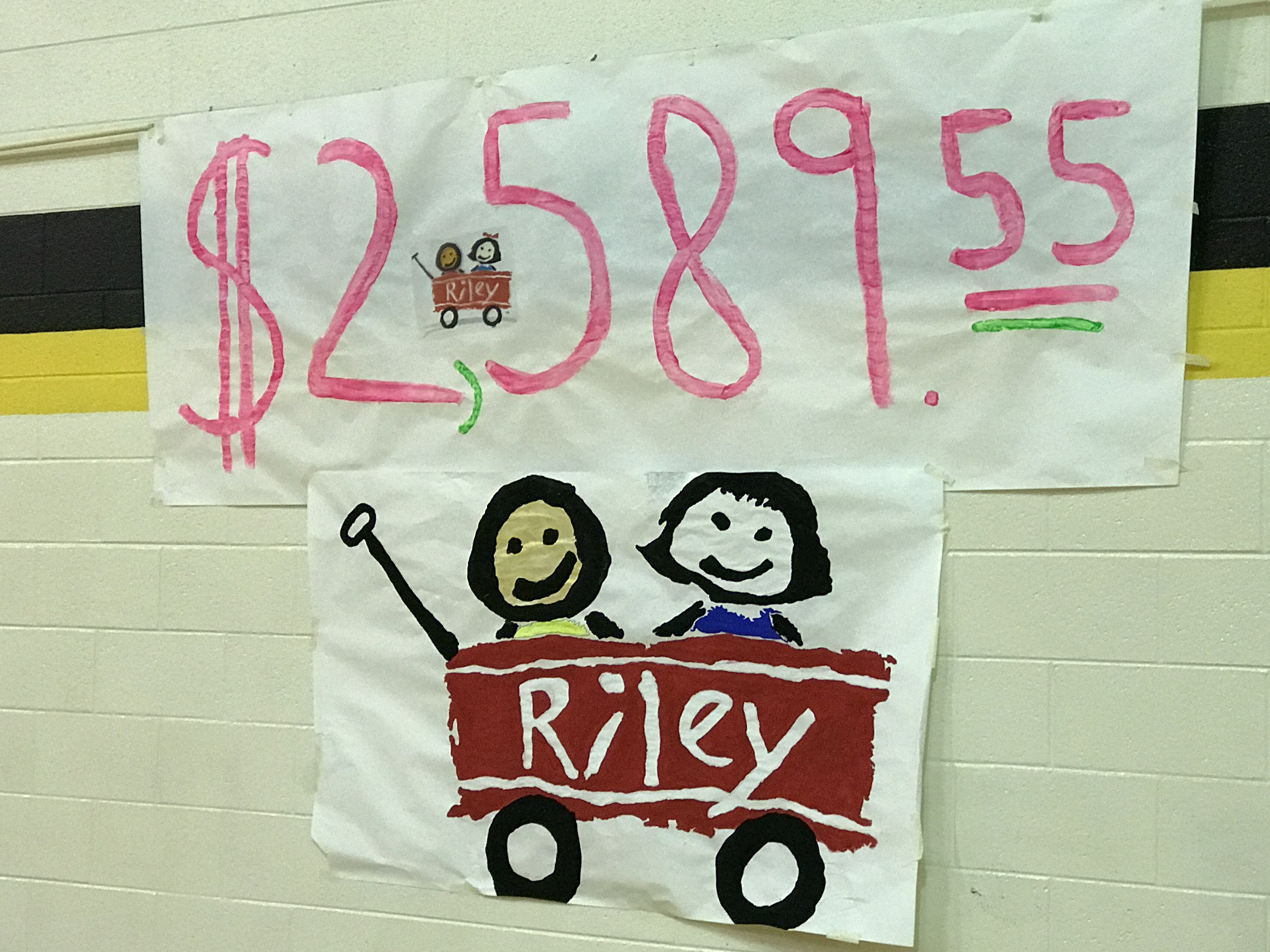 Thumbnail for the post titled: Akron Elementary collects $2,589 for Riley Children’s Foundation
