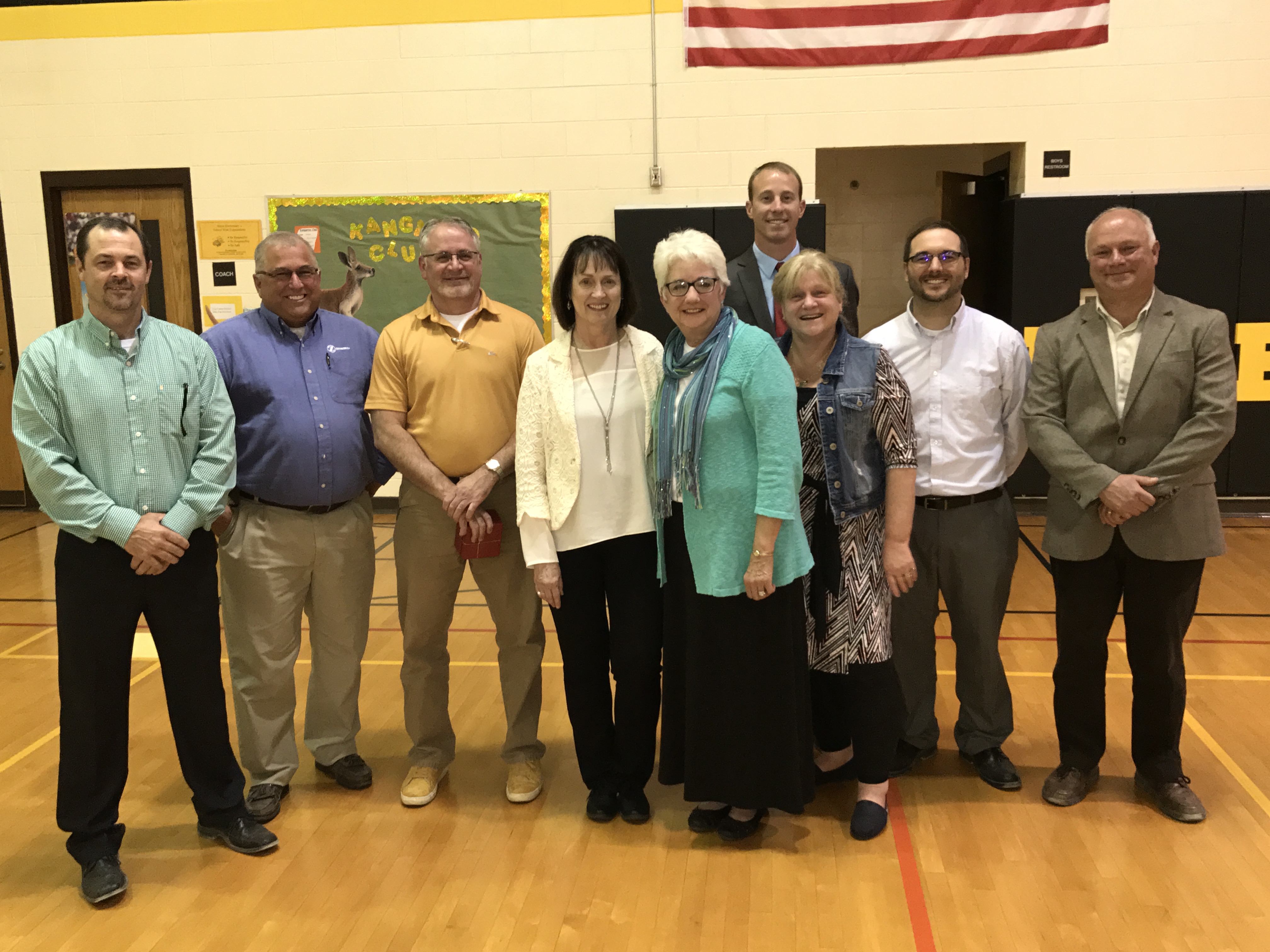 Tippecanoe Valley School Board members and teachers