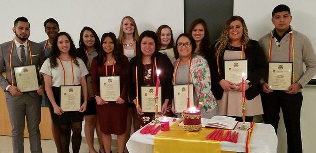 Thumbnail for the post titled: IUK students inducted into Spanish honor society