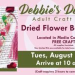 Debbie’s Dandies Adult Craft Class: Dried Flower Bookmark